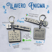 Cargar imagen en el visor de la galería, Enigma Cuadro + Placa + mini dije